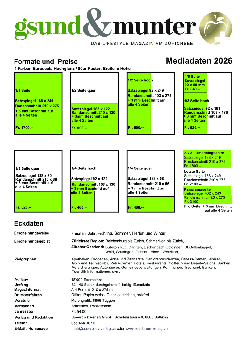 Mediadaten gsund & munter